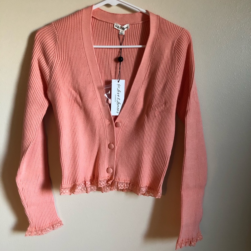 NWT For Love And Lemons Cardigan Medium - Picture 3 of 4